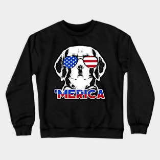 Patriot Beagle Dog Merica Tee Crewneck Sweatshirt